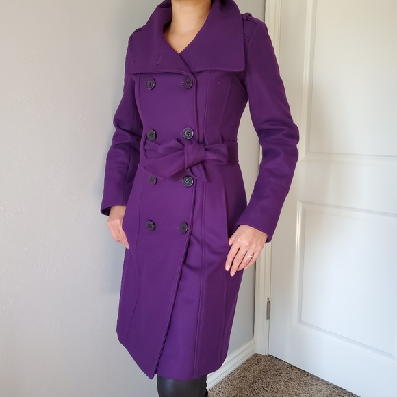 guess purple coat